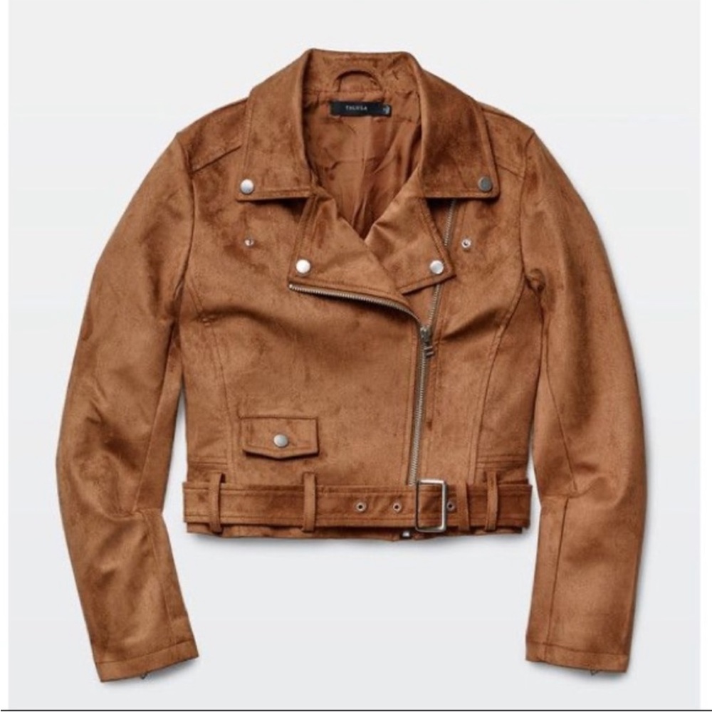 Talula (Aritzia) Suede Moto Jacket - SMALL